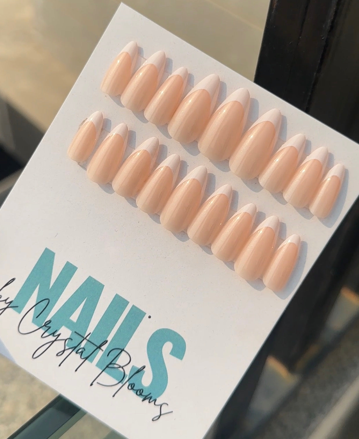Nails-647-Almond nails- Free 24 pc Sticker Sheet included