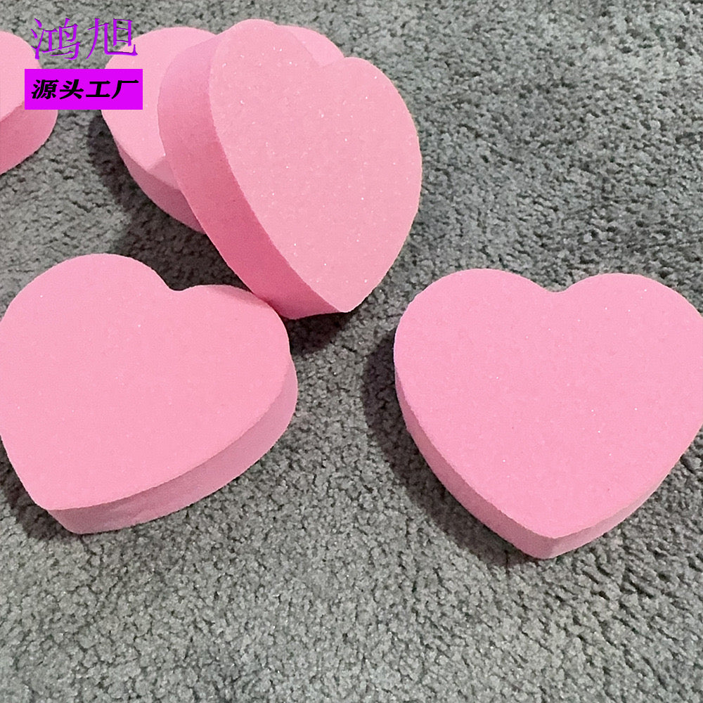 Heart Shaped Double Sided Big Nail Buffer - 1 piece-1