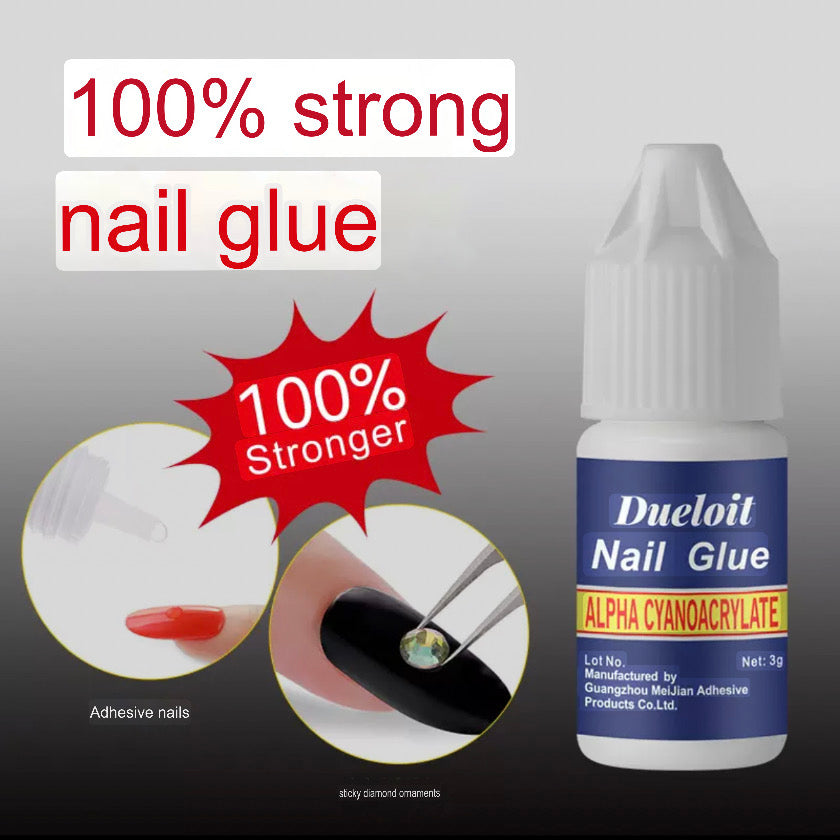 Nail Glue - tough glue for long stickiness - enough for 5-8 times use