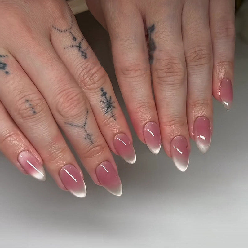 Reflective cat-eye Nails -2076- Free 24-pc Sticker Sheet included