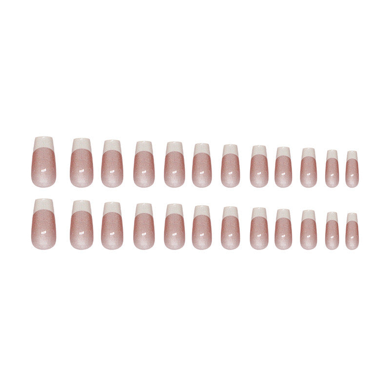Cat-eye French Nails-171- Free 24-pc Sticker Sheet included