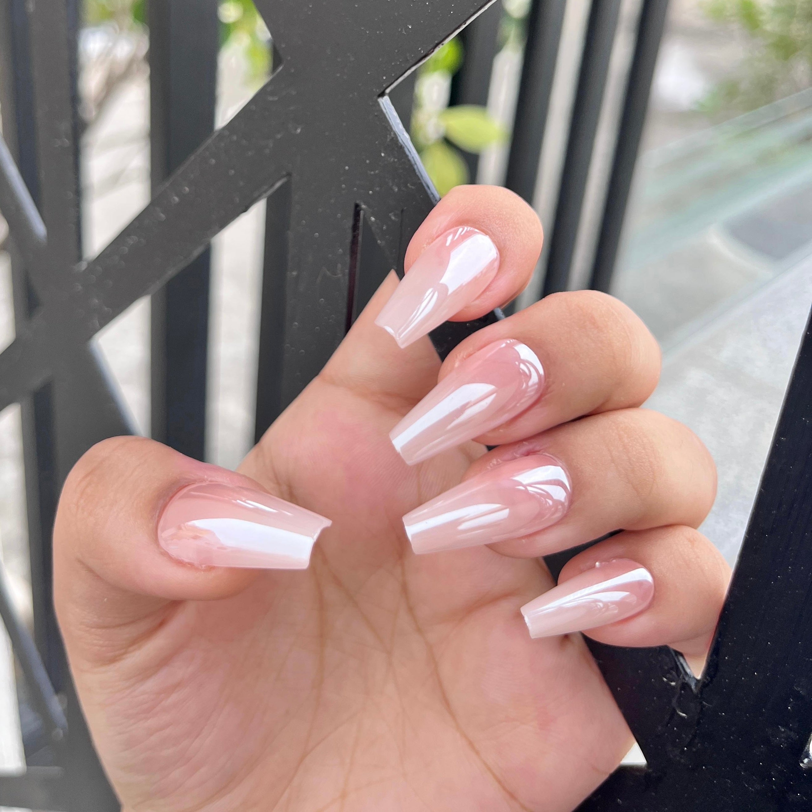 Reflective Nails- 011 -Medium Length Almond nails- Free 24 pc Sticker Sheet included