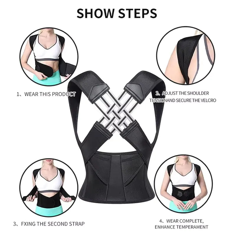 Cozy Attire Adjustable Shoulder Strap Corset, For Women & Men